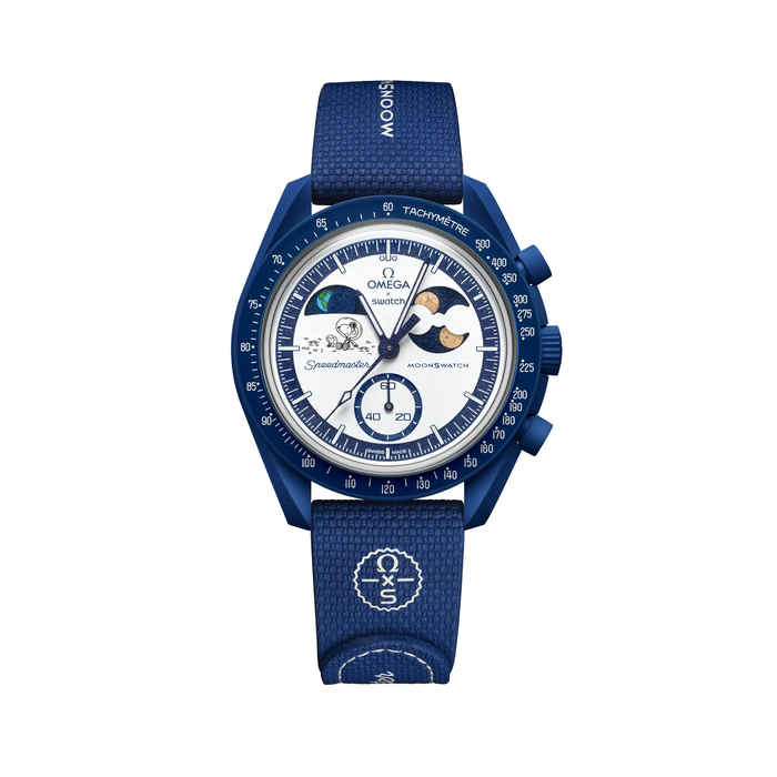 Swatch x Omega Snoopy Moonswatch Mission To Earthphase Moonshine Gold