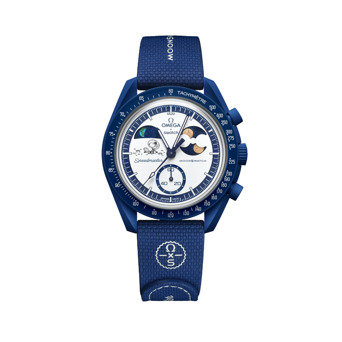 Swatch x Omega Snoopy Moonswatch Mission To Earthphase Moonshine Gold