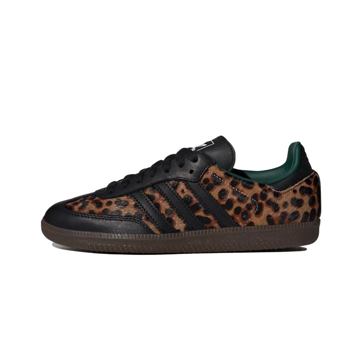 adidas Samba OG Black Green Leopard - Sneaker Lane
