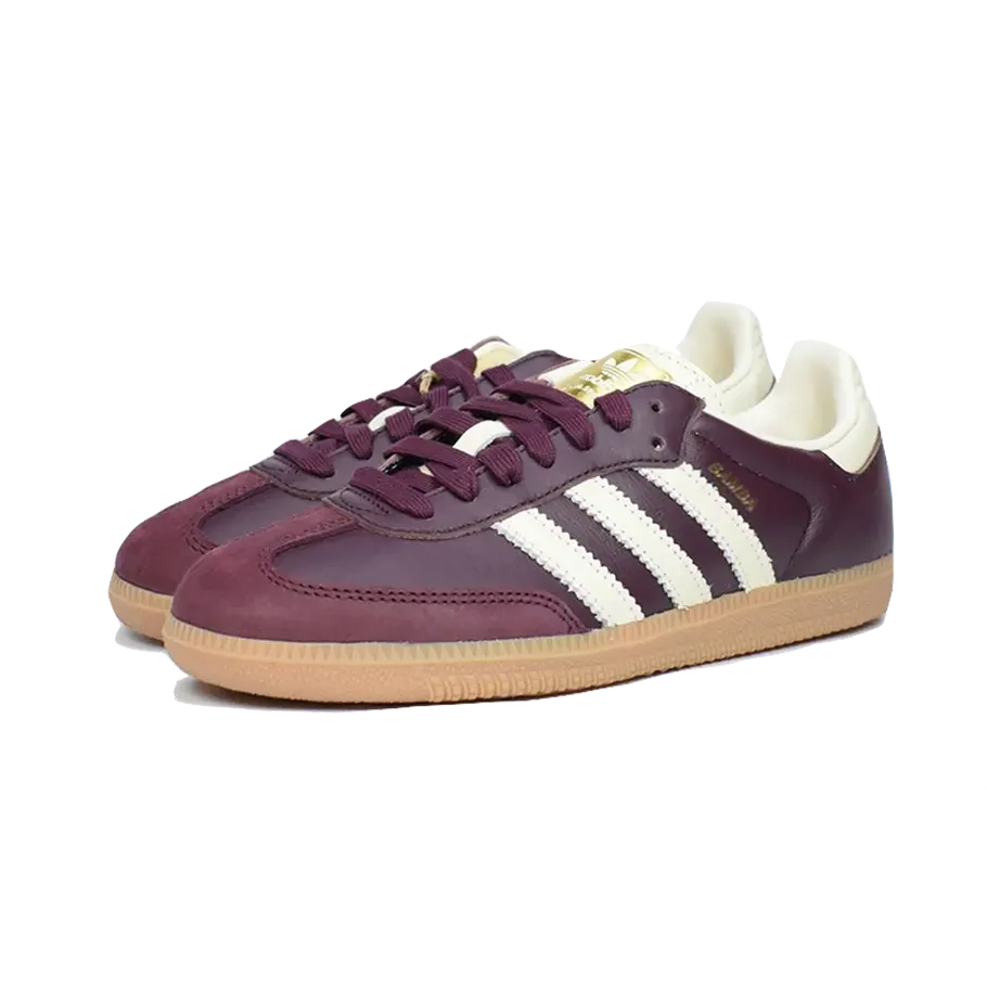 adidas Samba OG Maroon Gold Metallic
