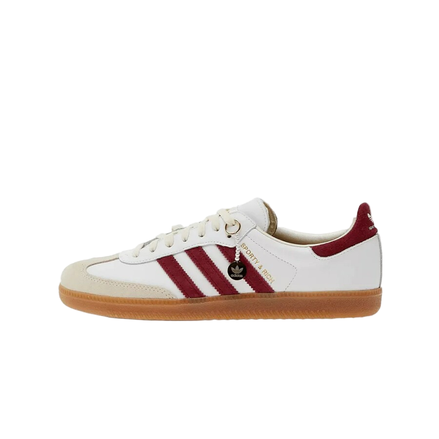 adidas Samba Sporty & Rich White Collegiate Burgundy - Sneaker Lane