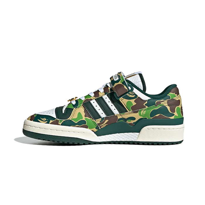 adidas Forum 84 Low Bape 30th Anniversary Green Camo - Sneaker Lane