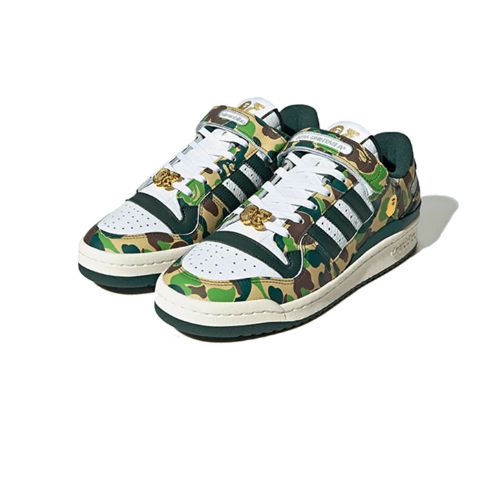 adidas Forum 84 Low Bape 30th Anniversary Green Camo - Sneaker Lane
