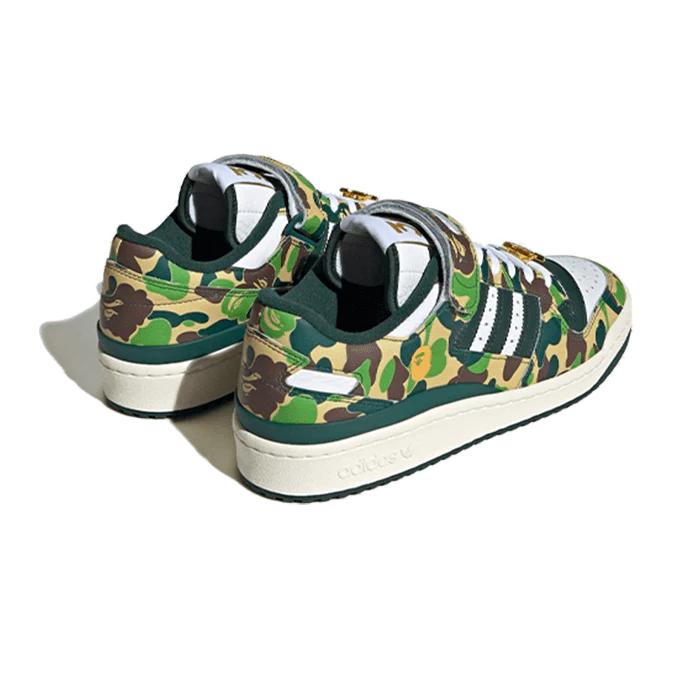 adidas Forum 84 Low Bape 30th Anniversary Green Camo - Sneaker Lane