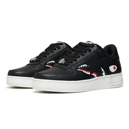 A Bathing Ape Bape Sta Low Shark Pack Black