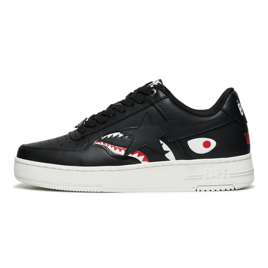 A Bathing Ape Bape Sta Low Shark Pack Black