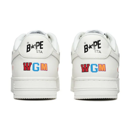 A Bathing Ape Bape Sta Low Shark Pack White