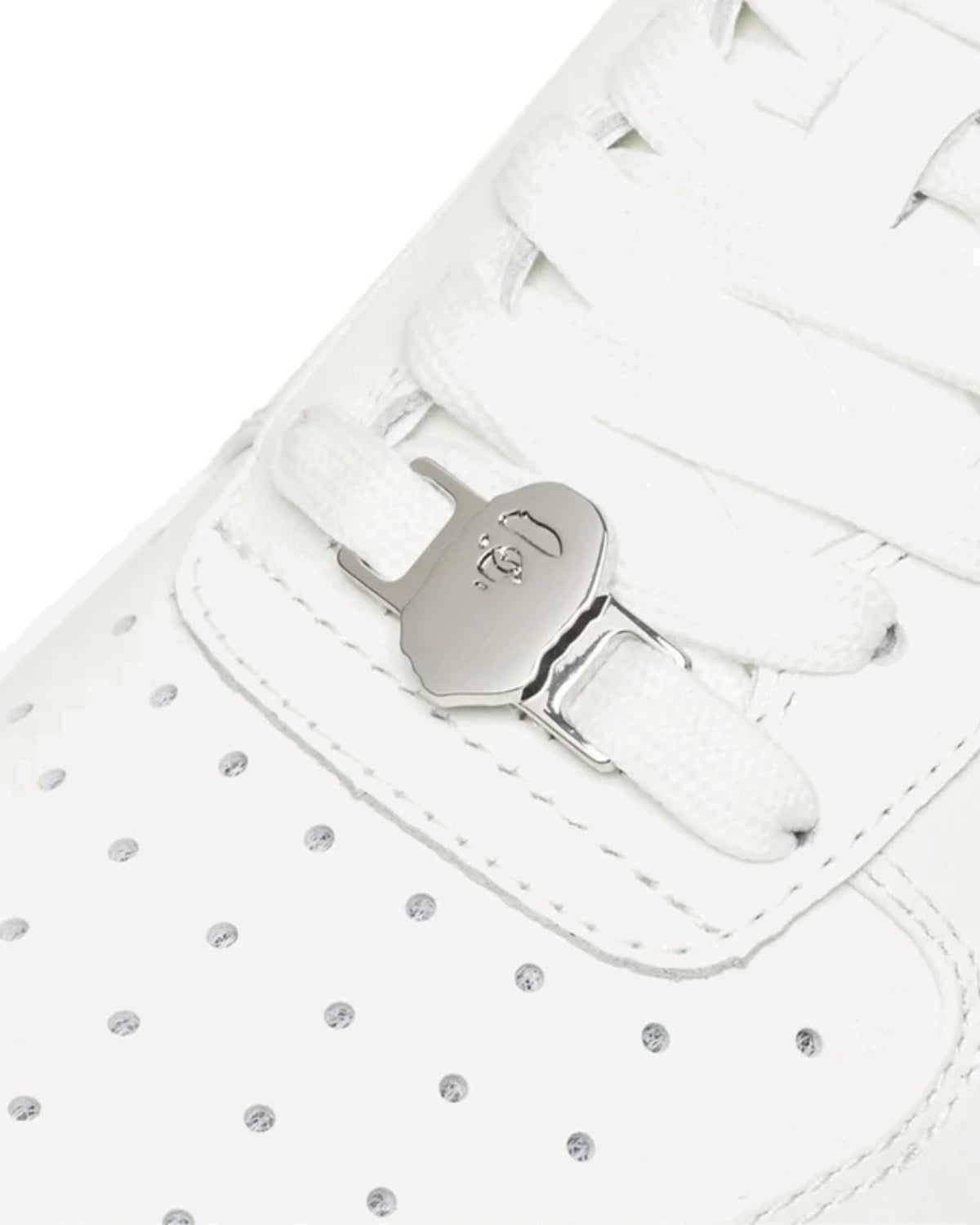 A Bathing Ape Bape Sta Low Shark Pack White