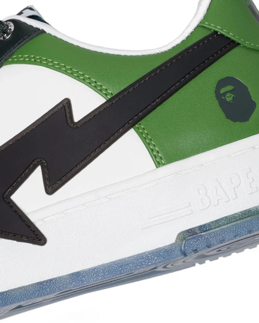 A Bathing Ape Bape Sta OS White Green