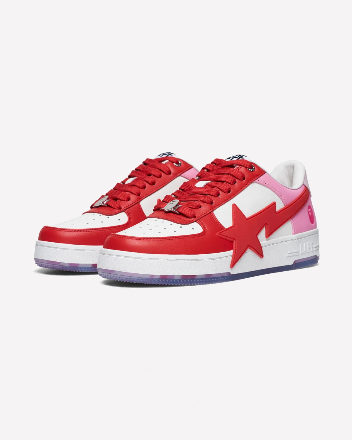 A Bathing Ape Bape Sta OS White Pink Red