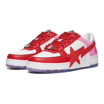 A Bathing Ape Bape Sta OS White Pink Red