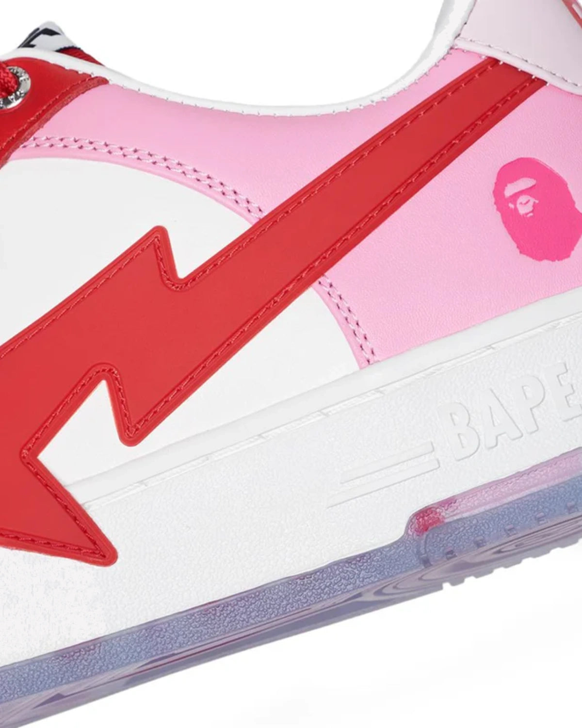 A Bathing Ape Bape Sta OS White Pink Red