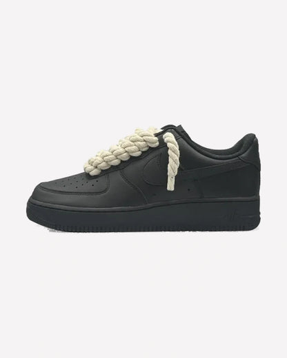 Nike Air Force 1 Low Black Rope Laces