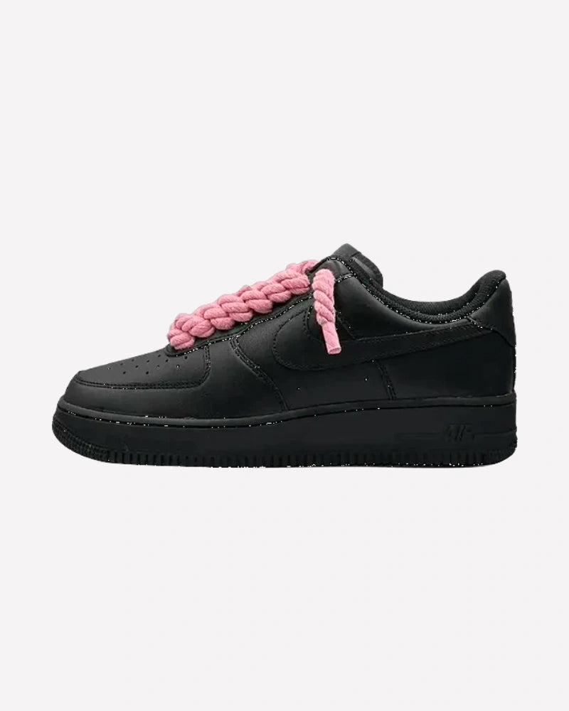 Nike Air Force 1 Low Black Rope Laces
