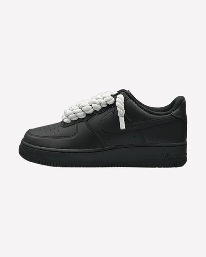 Nike Air Force 1 Low Black Rope Laces