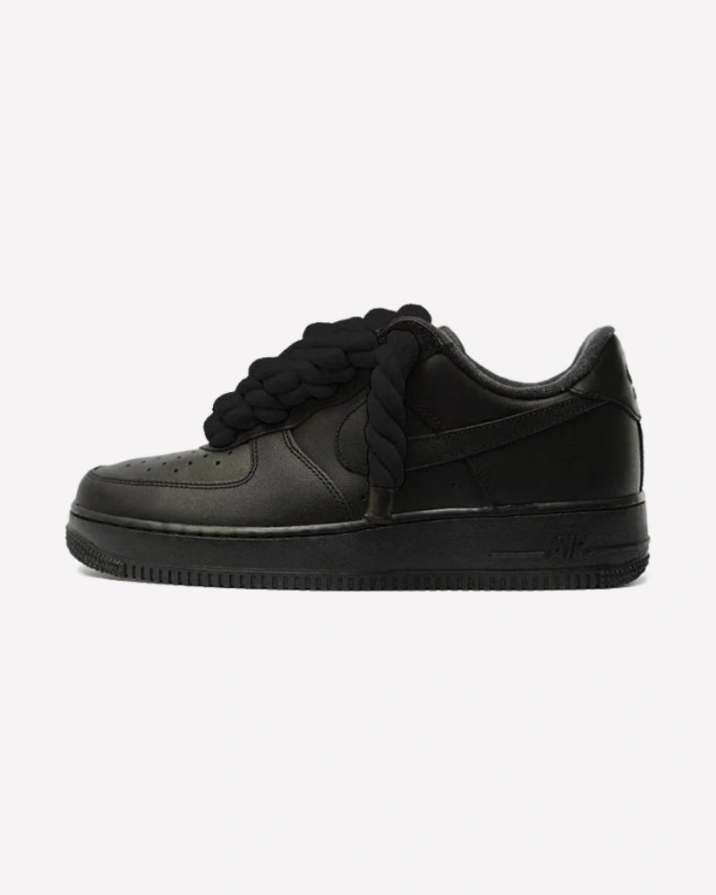 Nike Air Force 1 Low Black Rope Laces