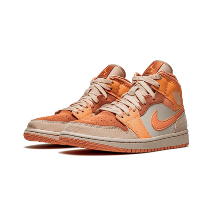 Air Jordan 1 Mid Apricot Orange Terra Blush - Sneaker Lane