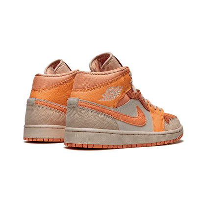 Air Jordan 1 Mid Apricot Orange Terra Blush - Sneaker Lane