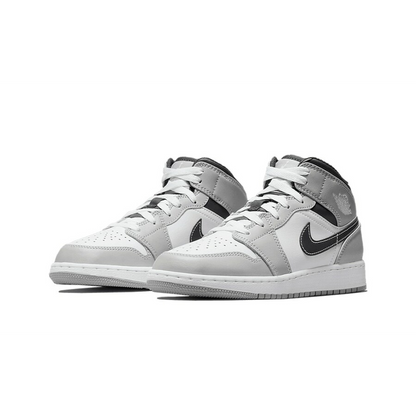 Air Jordan 1 Mid Light Smoke Grey Anthracite (GS) - Sneaker Lane