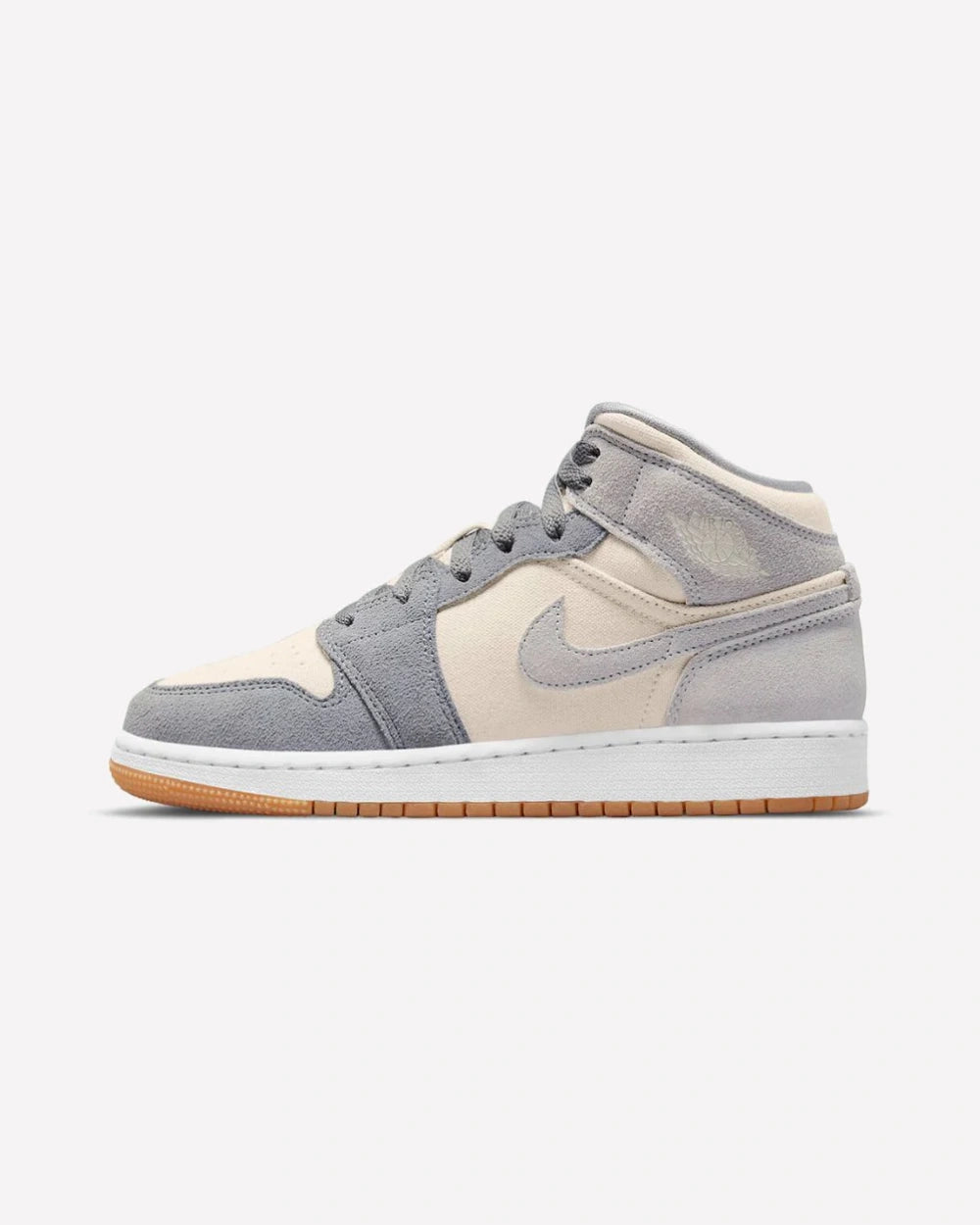 Air Jordan 1 Mid SE Coconut Milk Particle Grey (GS)