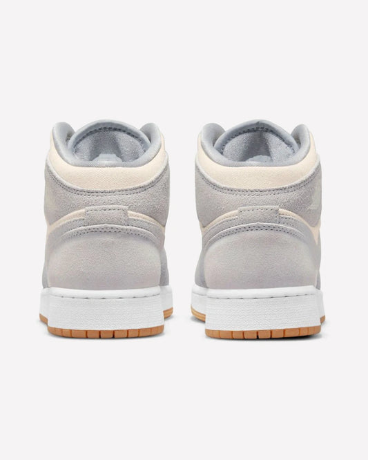 Air Jordan 1 Mid SE Coconut Milk Particle Grey (GS)