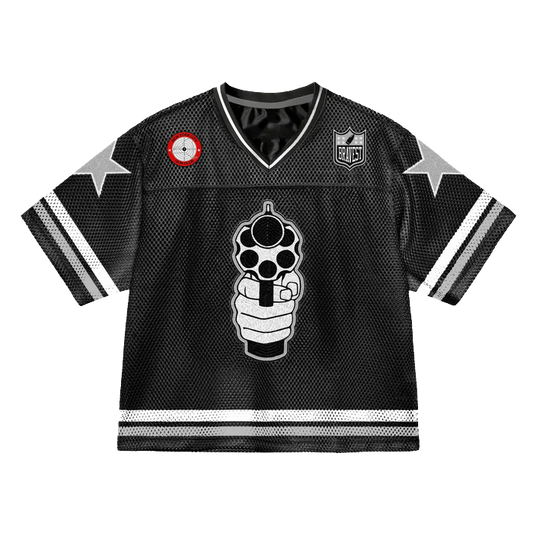 Bravest Studios Black 911 Football Jersey