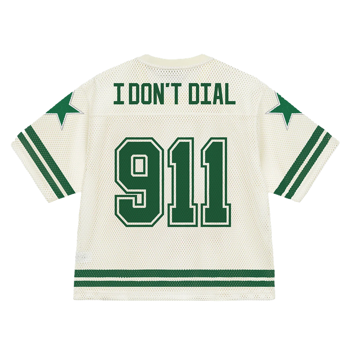 Bravest Studios Cream 911 Football Jersey