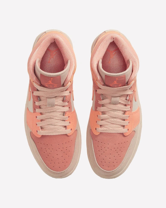 Air Jordan 1 Mid Apricot Orange Terra Blush