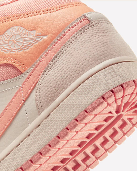 Air Jordan 1 Mid Apricot Orange Terra Blush