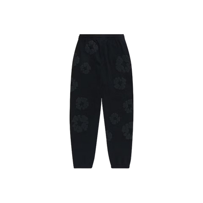 Denim Tears Cotton Wreath Sweatpants Black Monochrome