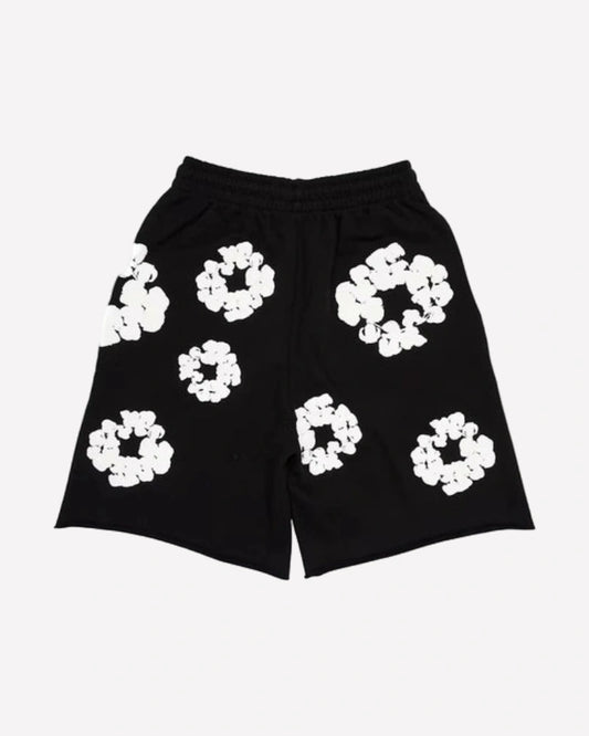 Denim Tears The Cotton Wreath Shorts Black