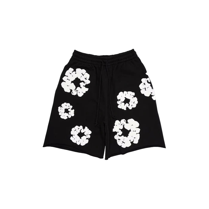 Denim Tears The Cotton Wreath Shorts Black