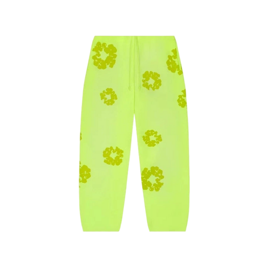 Denim Tears Mono Cotton Wreath Sweatpants Neon Green