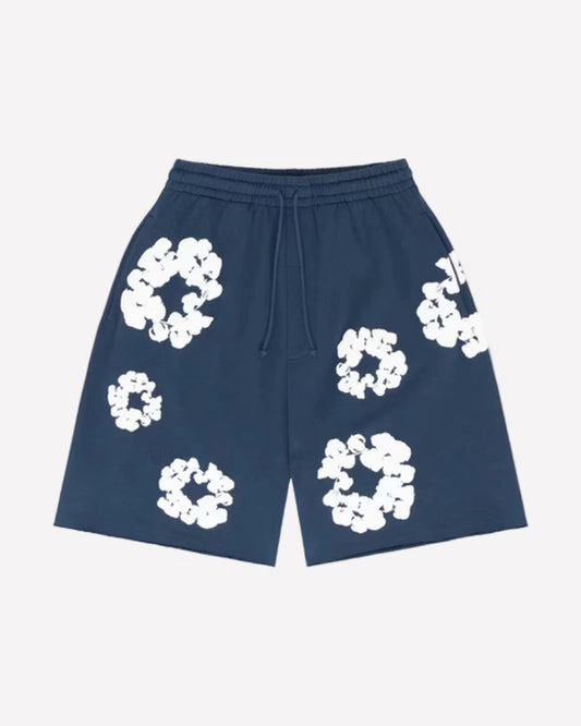 Denim Tears The Cotton Wreath Shorts Navy