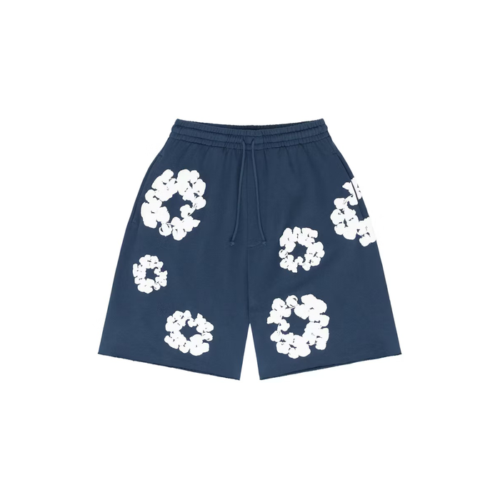 Denim Tears The Cotton Wreath Shorts Navy