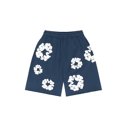 Denim Tears The Cotton Wreath Shorts Navy