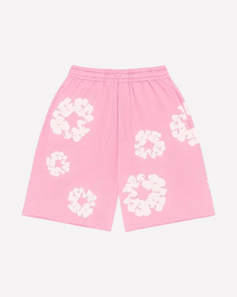 Denim Tears The Cotton Wreath Shorts Pink