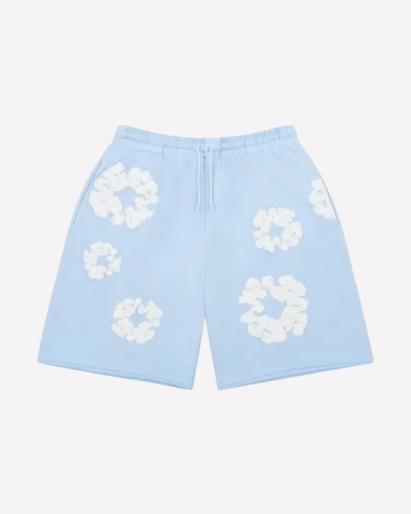 Denim Tears The Cotton Wreath Sweatshorts Powder Blue