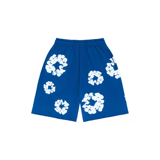 Denim Tears The Cotton Wreath Shorts Royal Blue