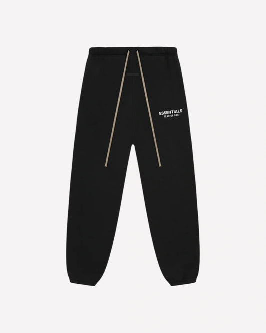 Fear Of God Essentials Sweatpants Fleece Black White