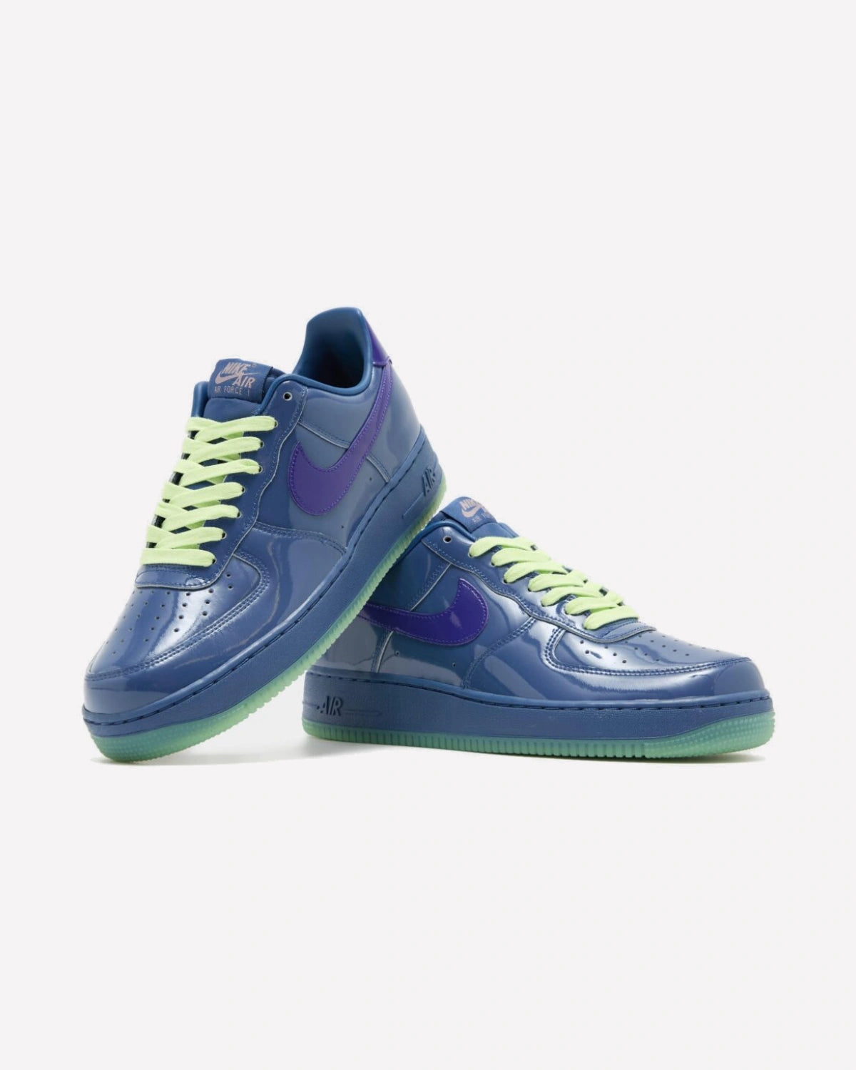 Nike Air Force 1 Low Patent Leather Mystic Navy Grape Ice