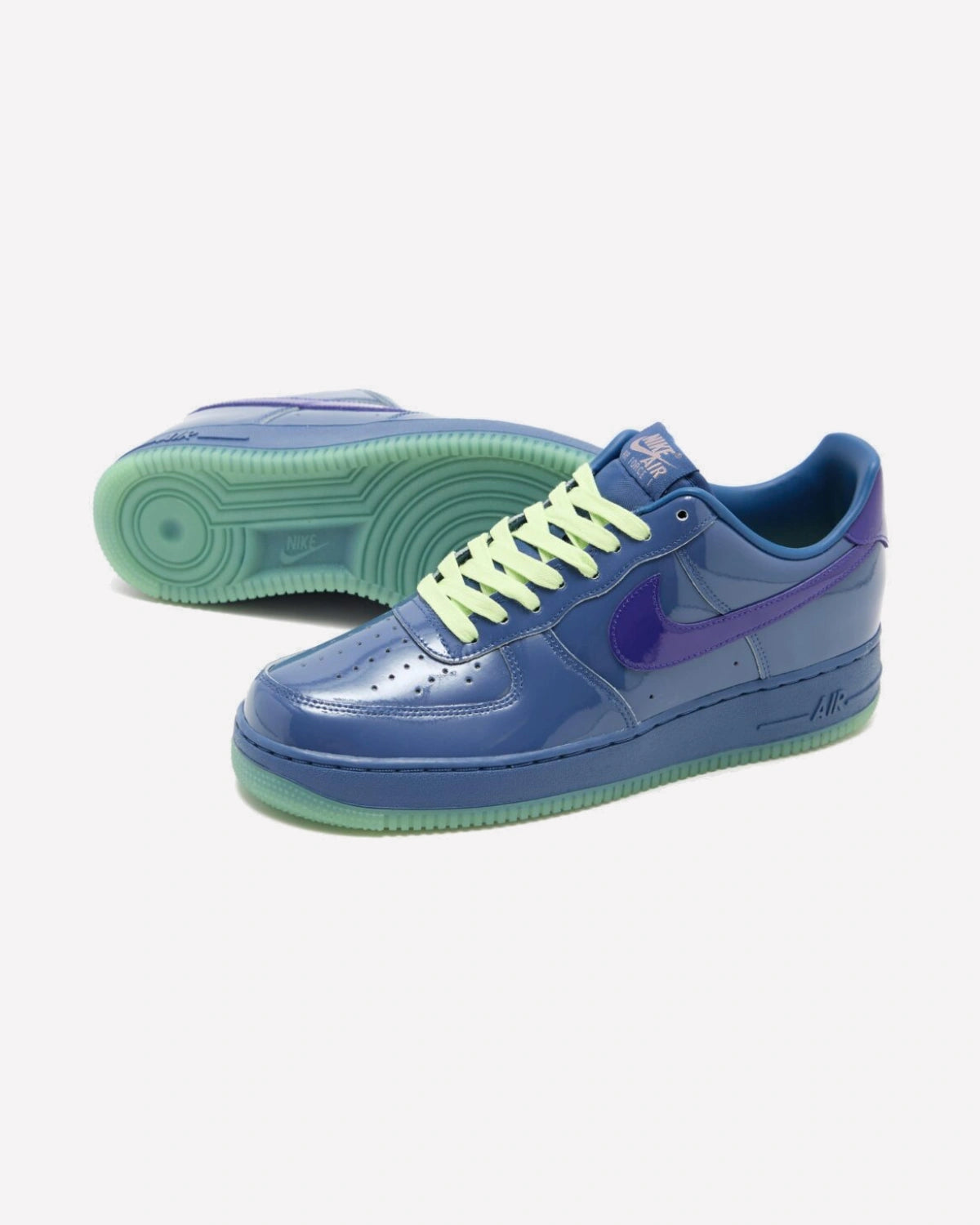 Nike Air Force 1 Low Patent Leather Mystic Navy Grape Ice