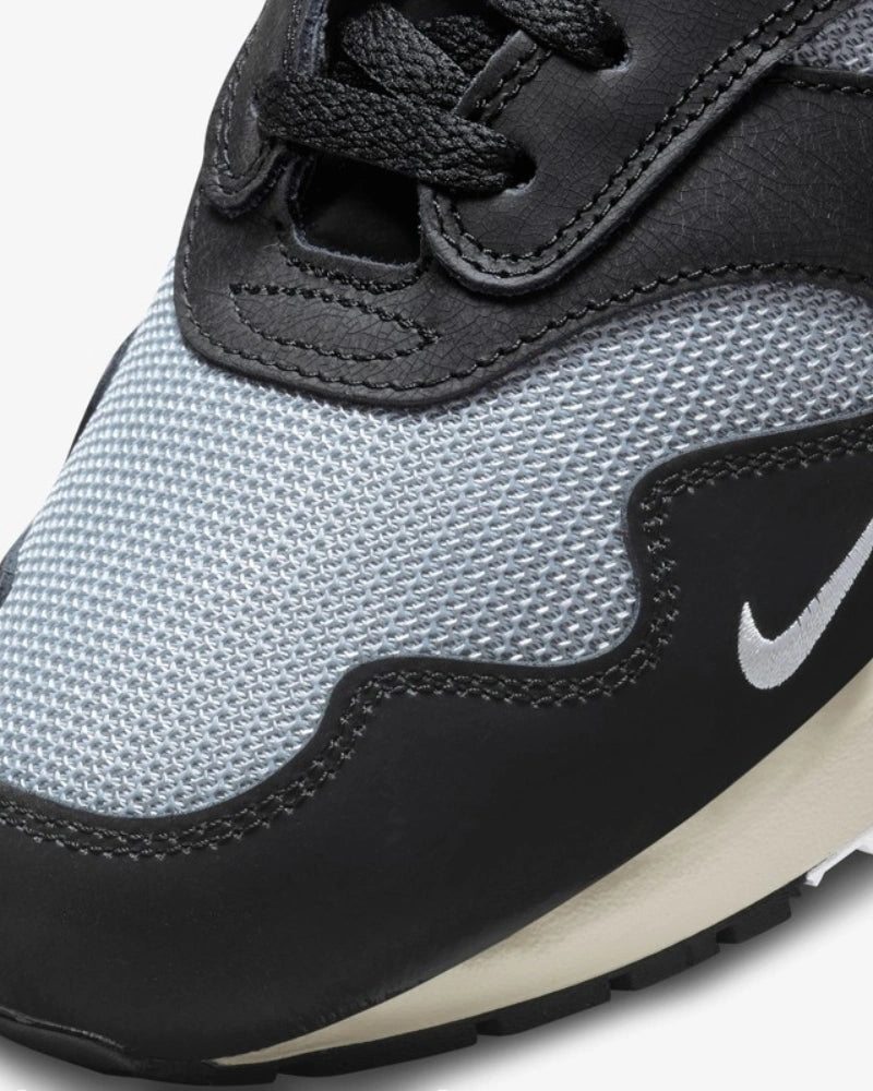 Nike Air Max 1 Patta Waves Metallic Silver White Black