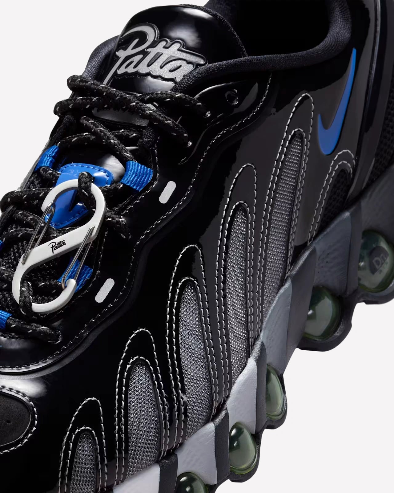 Nike Air Max Dn8 Patta Black Metallic Silver