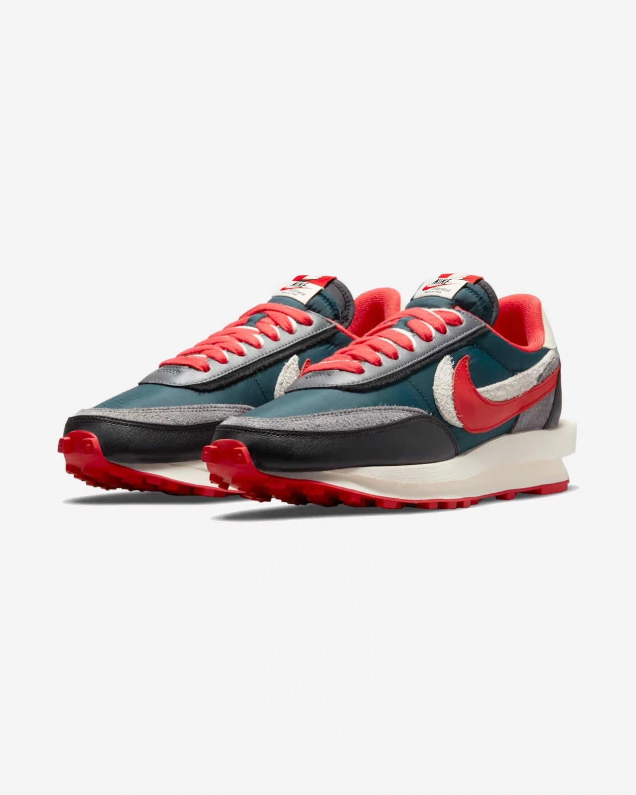 Nike LD Waffle sacai Undercover Midnight Spruce University Red