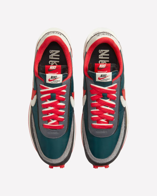 Nike LD Waffle sacai Undercover Midnight Spruce University Red