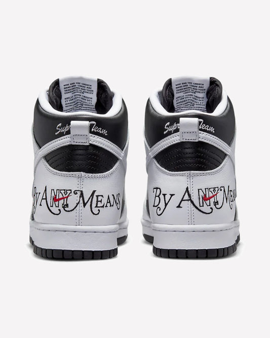 Nike SB Dunk High Supreme By Any Means Black White