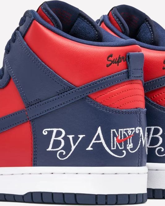 Nike SB Dunk High Supreme By Any Means Blue Red