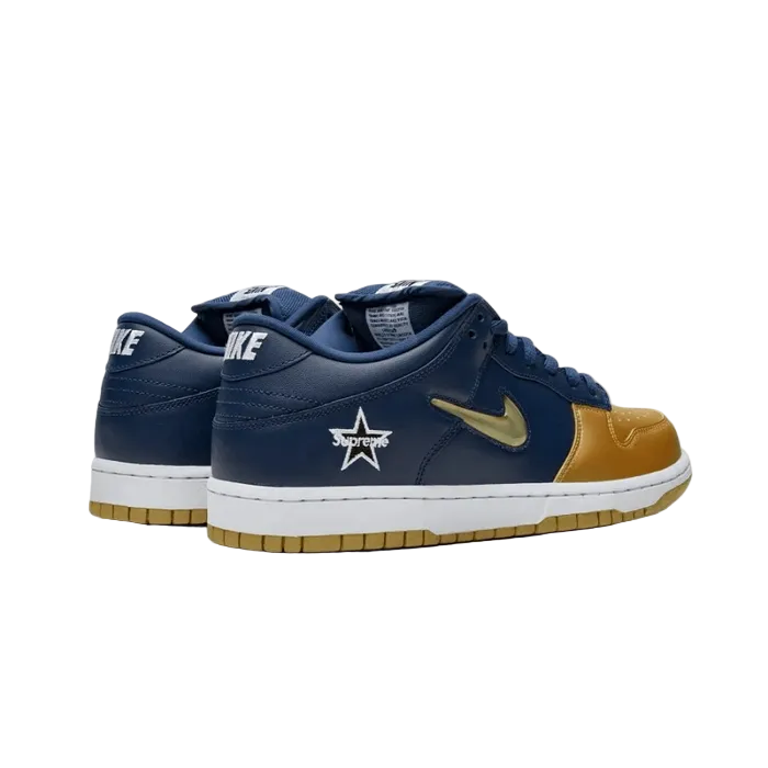 Nike SB Dunk Low Supreme Jewel Swoosh Gold