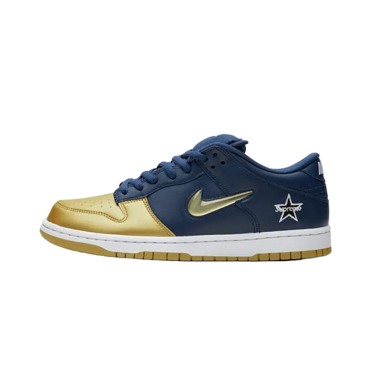 Nike SB Dunk Low Supreme Jewel Swoosh Gold